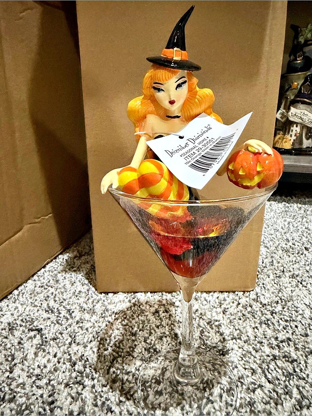 December Diamonds 10in Orange Witch in Martini